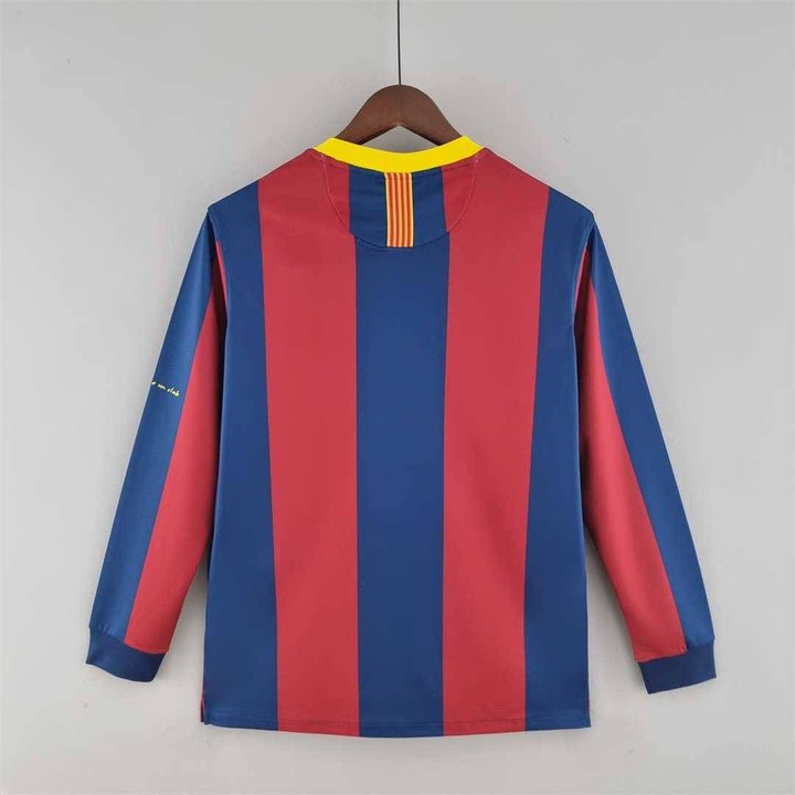 11/12 FC Barcelona Long Sleeve Home Kit - FutKulture