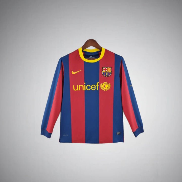 11/12 FC Barcelona Long Sleeve Home Kit - FutKulture