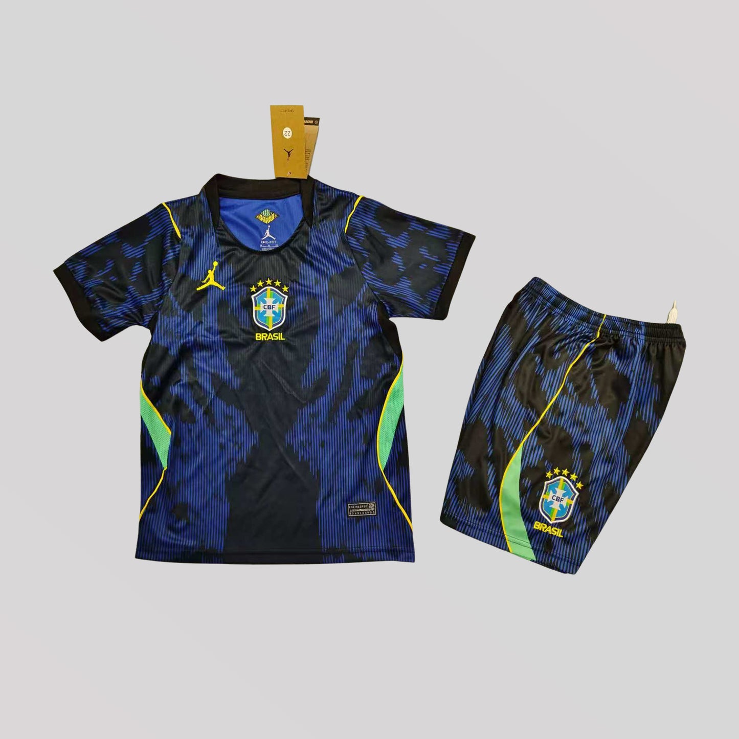 Brazil 2026 Away World Cup Premium Kids Size Kit - FutKulture