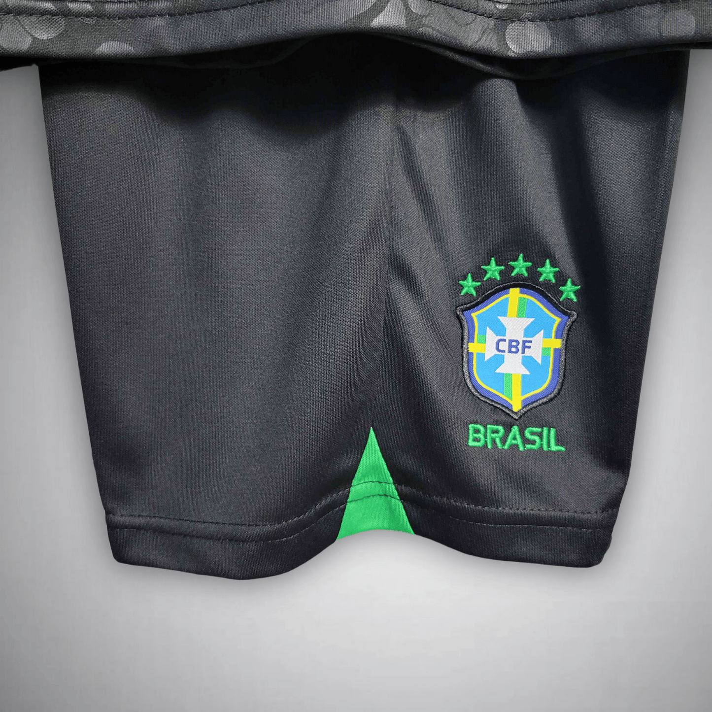 Brazil "Black Leopard" Premium Kids Size Kit - FutKulture