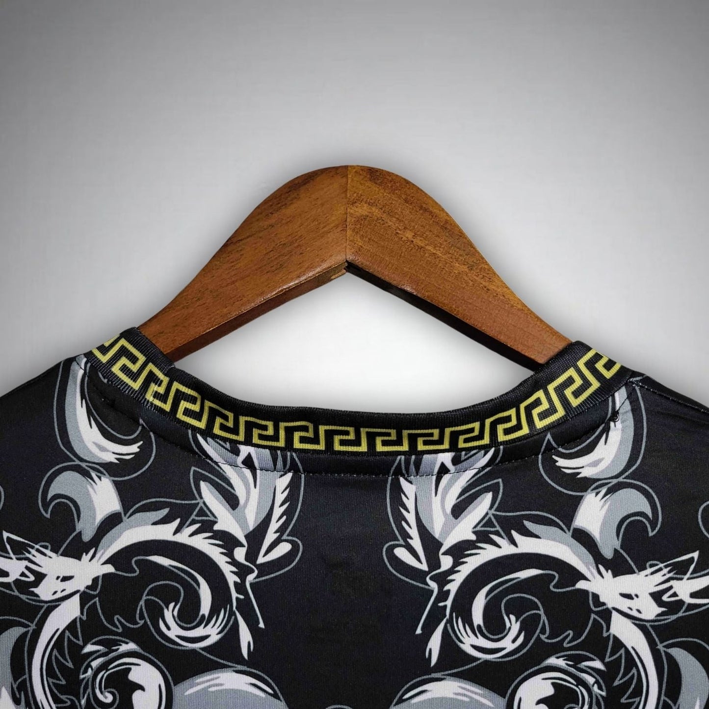 Italy "Versace" Premium Black Kit - FutKulture