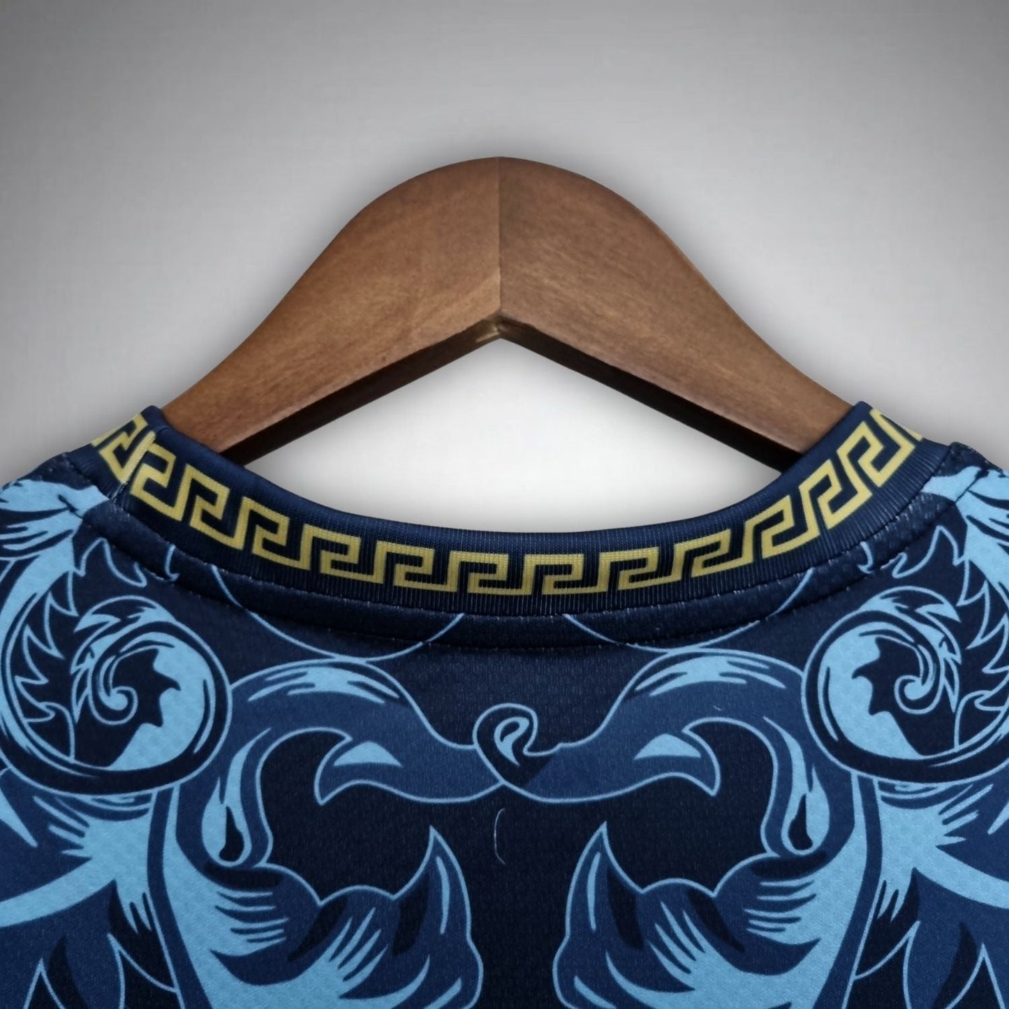 Italy "Versace" Premium Dark Blue Kit - FutKulture