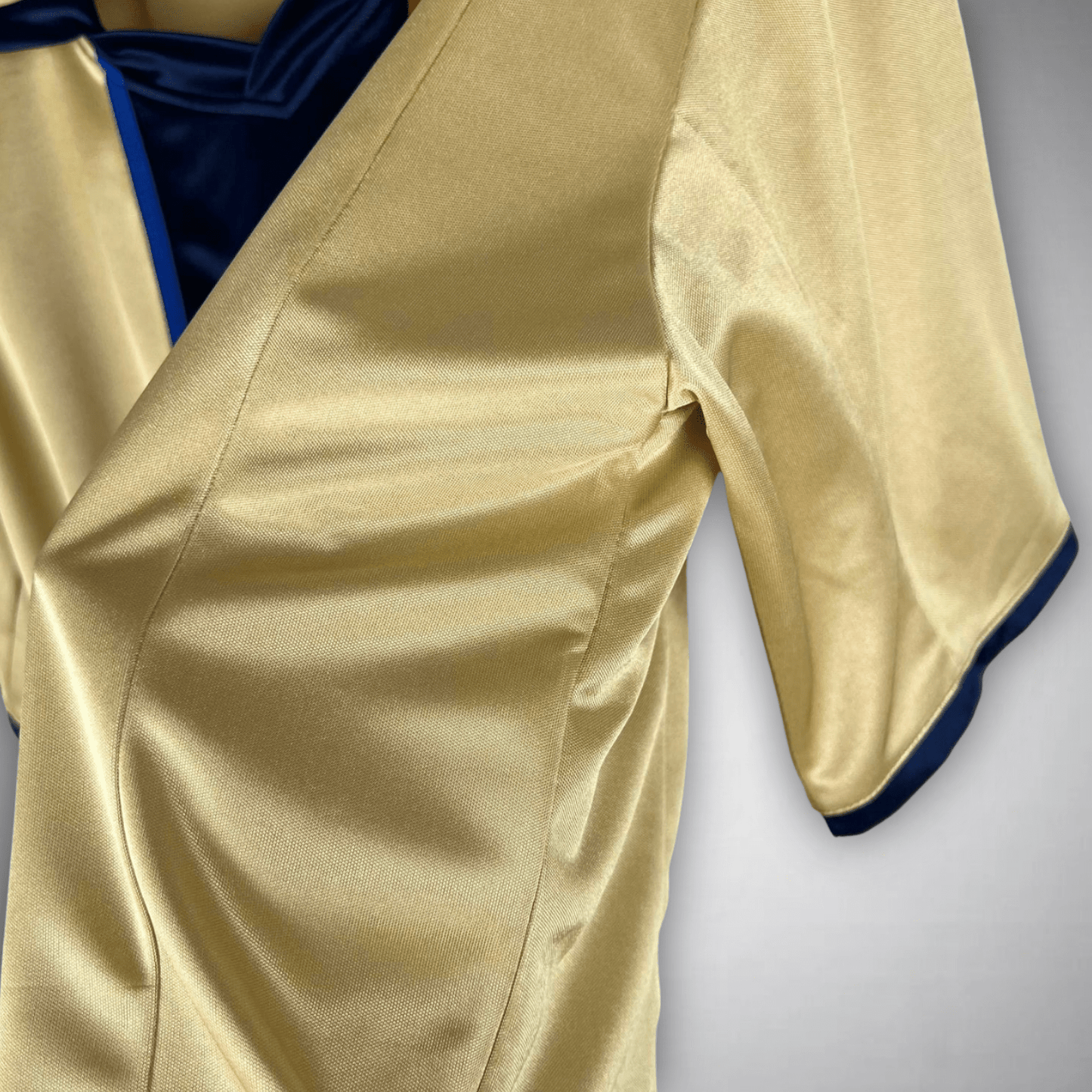 02/03 FC Barcelona Gold Away Retro Kit - FutKulture