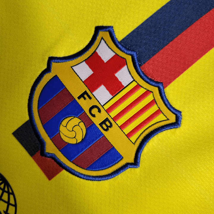 08/09 FC Barcelona Away Long Sleeve Kit - FutKulture