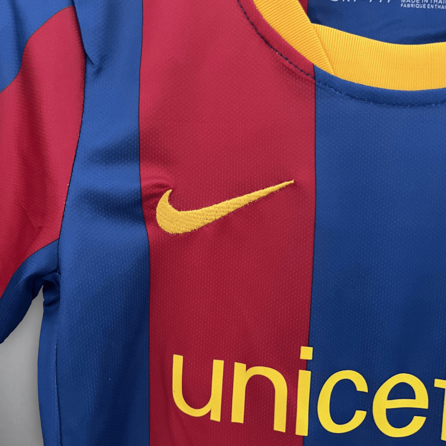 10/11 FC Barcelona Home Kids Size Kit - FutKulture