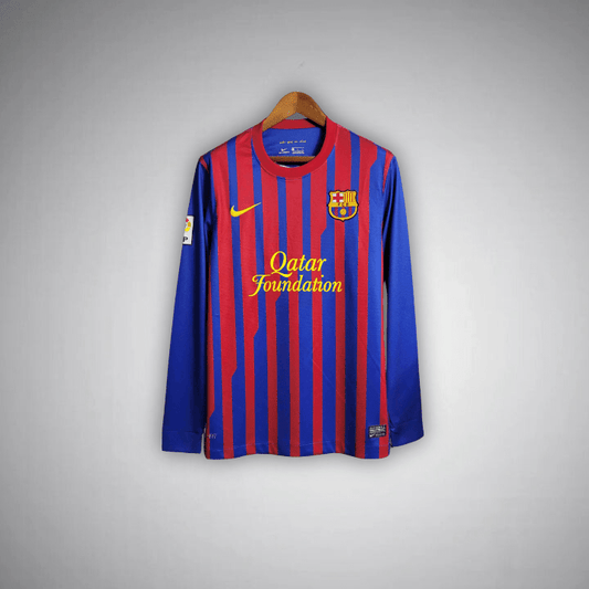 11/12 FC Barcelona Long Sleeve Home Kit - FutKulture
