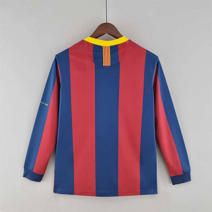 11/12 FC Barcelona Long Sleeve Home Kit - FutKulture