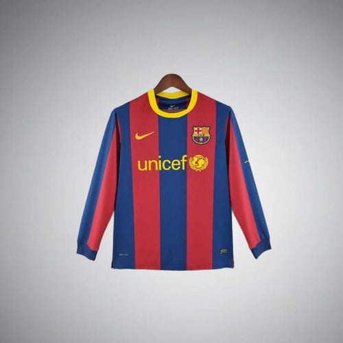11/12 FC Barcelona Long Sleeve Home Kit - FutKulture