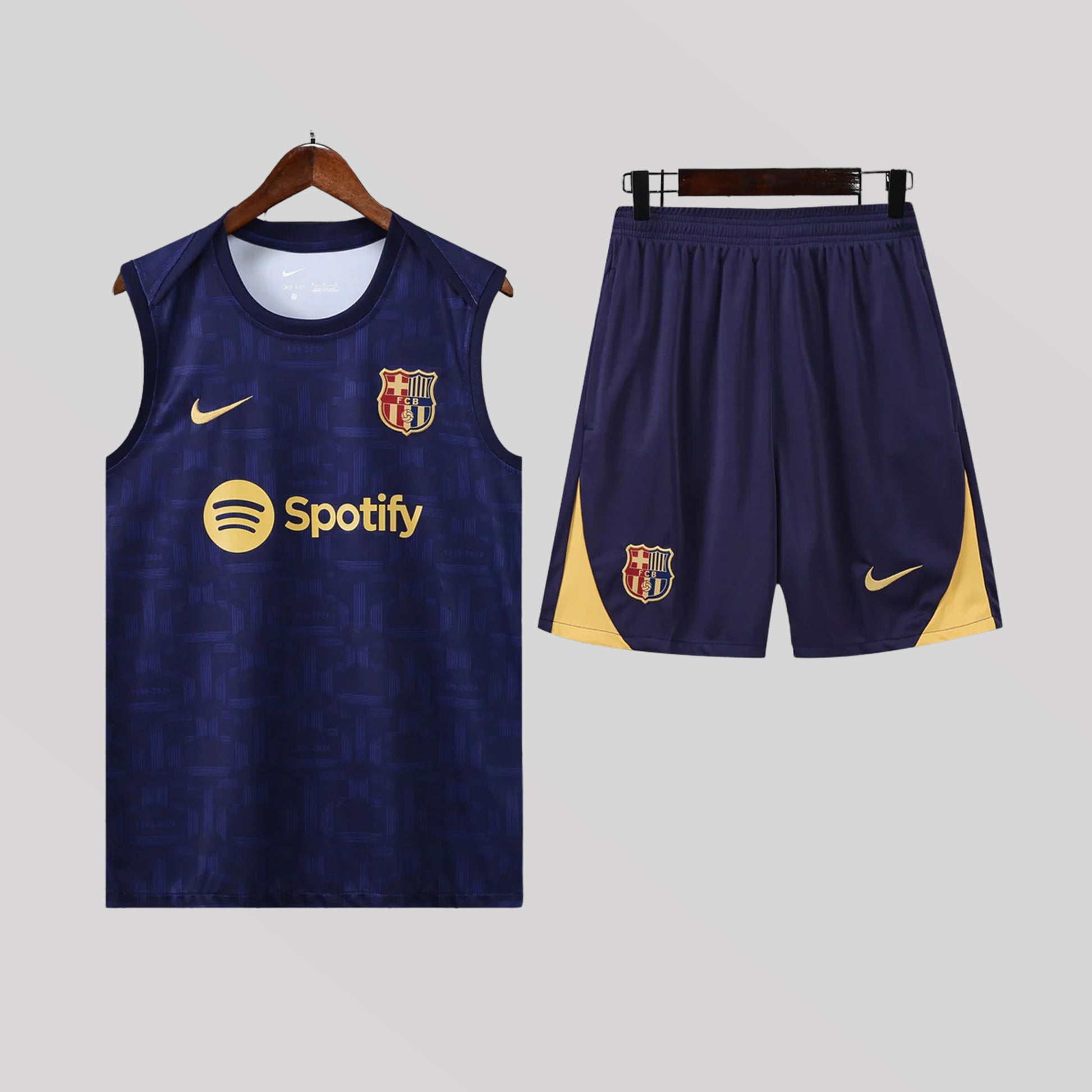Barcelona Blue Chrome Training Kit - FutKulture