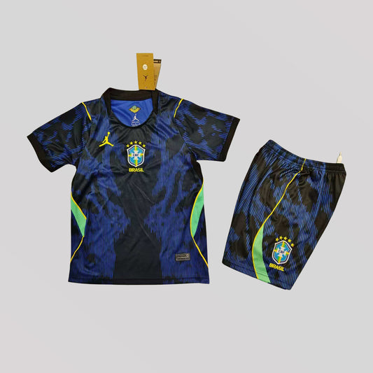 Brazil 2026 Away World Cup Premium Kids Size Kit - FutKulture
