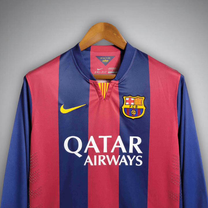 14/15 FC Barcelona Home Long Sleeve Kit - FutKulture