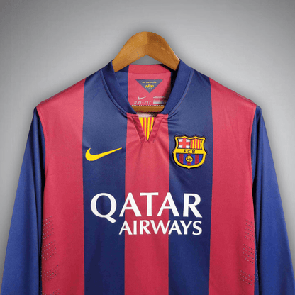14/15 FC Barcelona Home Long Sleeve Kit - FutKulture
