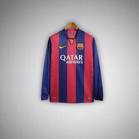 14/15 FC Barcelona Home Long Sleeve Kit - FutKulture