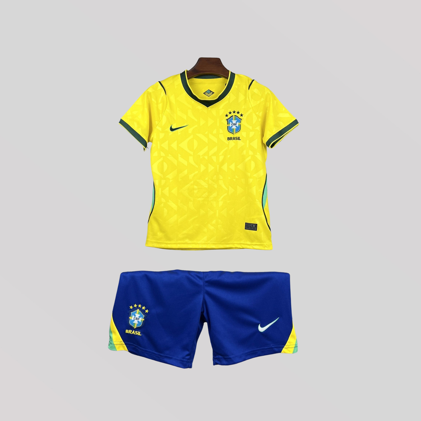 Brazil World Cup Yellow Home Kids Size Kit