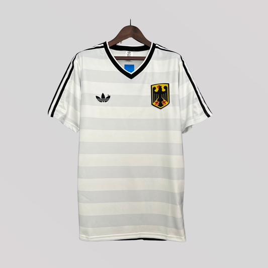 Germany 1984 White Home Retro Football Kit