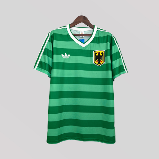 Germany 1984 Green Away Retro Football Kit