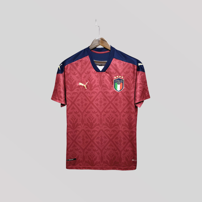 Italy 2021/22 Red Goalkeeper Retro Football Kit