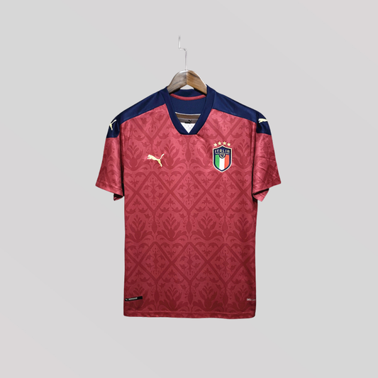 Italy 2021/22 Red Goalkeeper Retro Football Kit