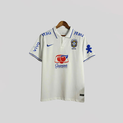 Brazil Polo White Premium Kit - FutKulture