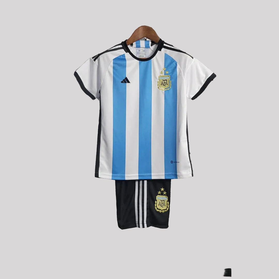 2022 Argentina Home Football Shirt Kids Size