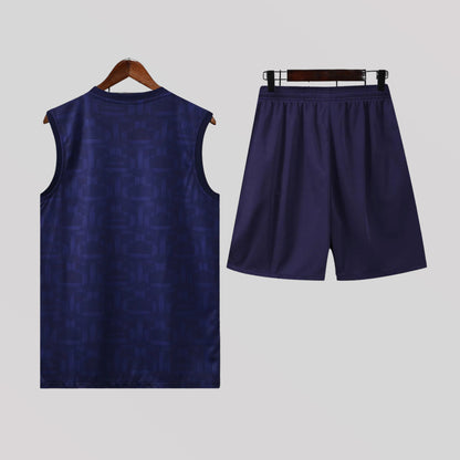 Barcelona Blue Chrome Training Kit - FutKulture