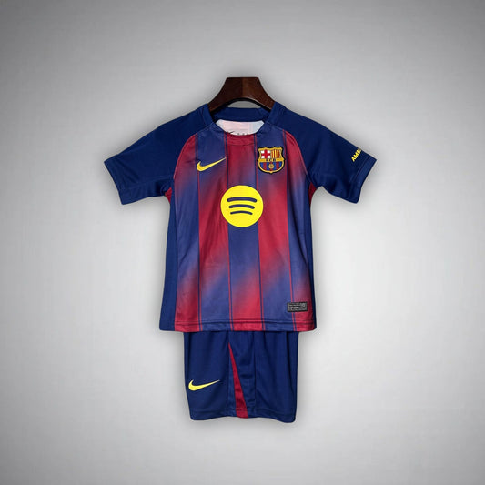 25/26 FC Barcelona Home Kids Size Kit - FutKulture