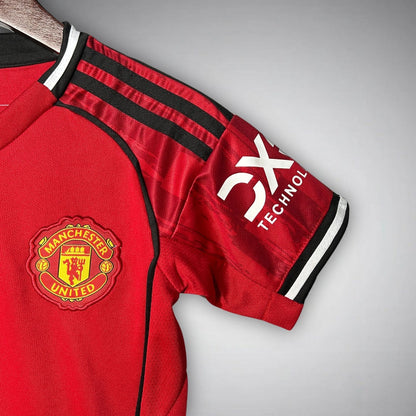 25/26 Manchester United Home Kids Size Kit - FutKulture
