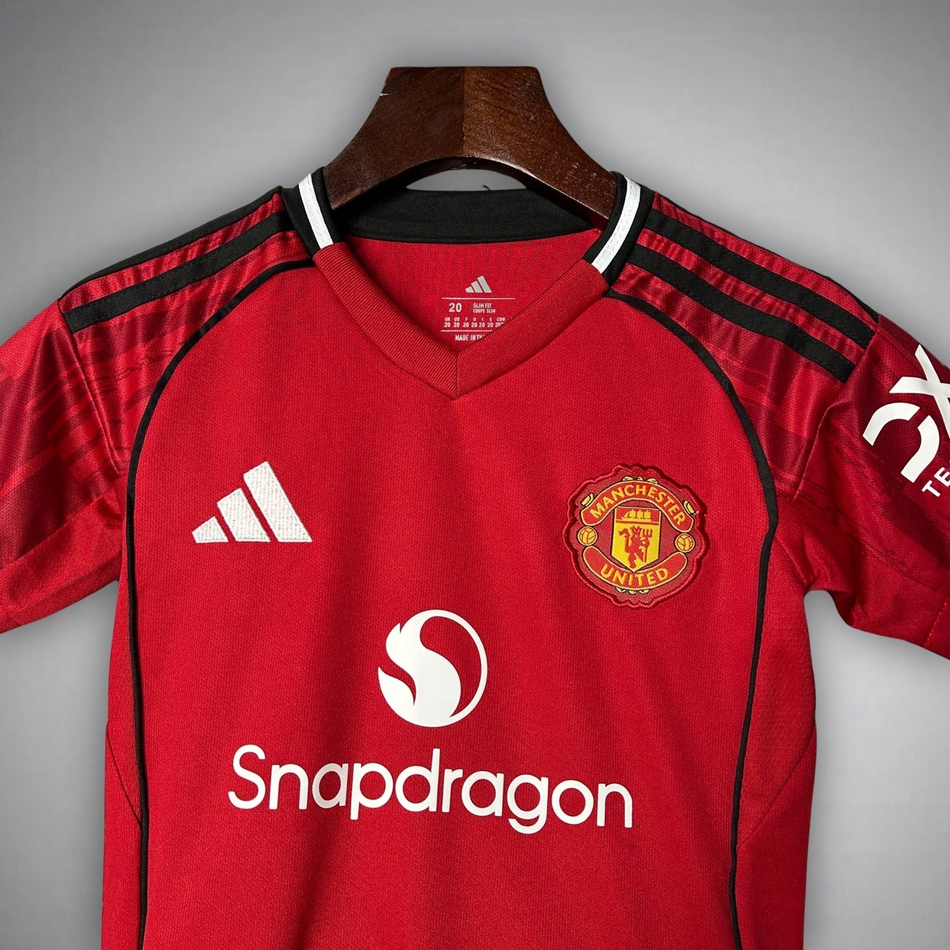 25/26 Manchester United Home Kids Size Kit - FutKulture
