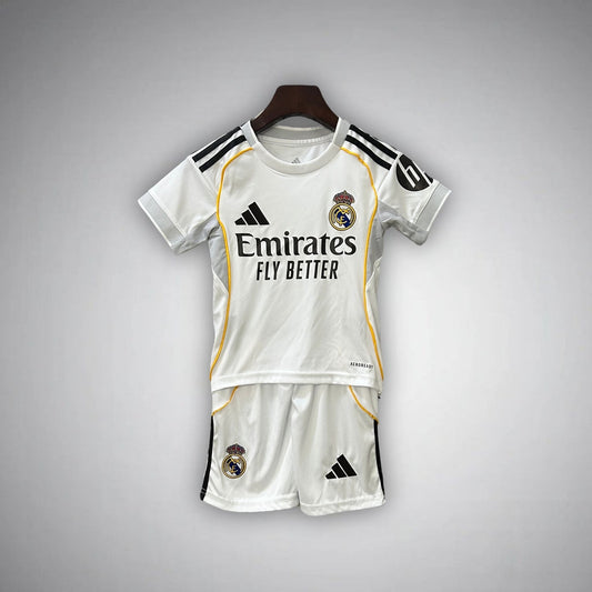 25/26 Real Madrid Home Kids Size Kit - FutKulture