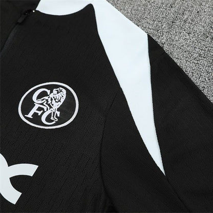 25/26 Chelsea Black Kids Size Tracksuit