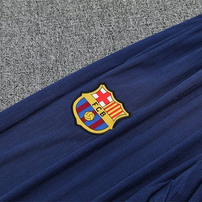 25/26 FC Barcelona Half Zip Training Blue/Purple Tracksuit