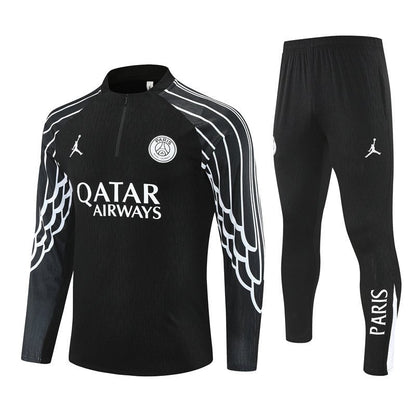 25/26 PSG x Jordan Black Tracksuit
