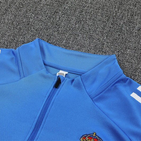 25/26 Real Madrid Training Light Blue Tracksuit