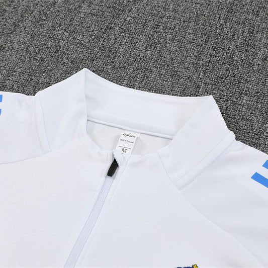 25/26 Real Madrid Training White/Light Blue Tracksuit