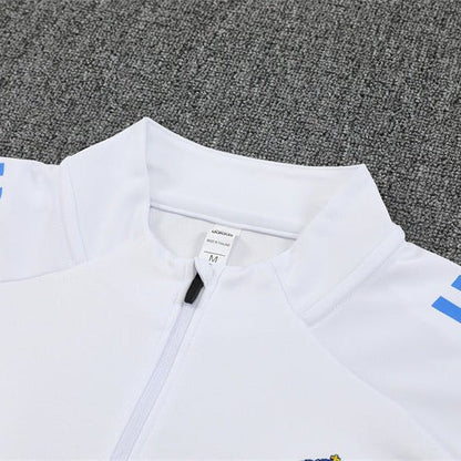 25/26 Real Madrid Training White/Light Blue Tracksuit