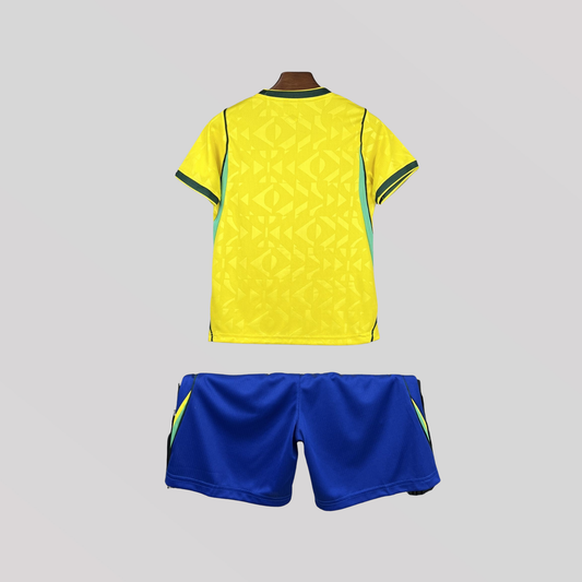 Brazil World Cup Yellow Home Kids Size Kit