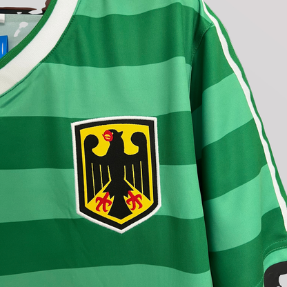 Germany 1984 Green Away Retro Football Kit