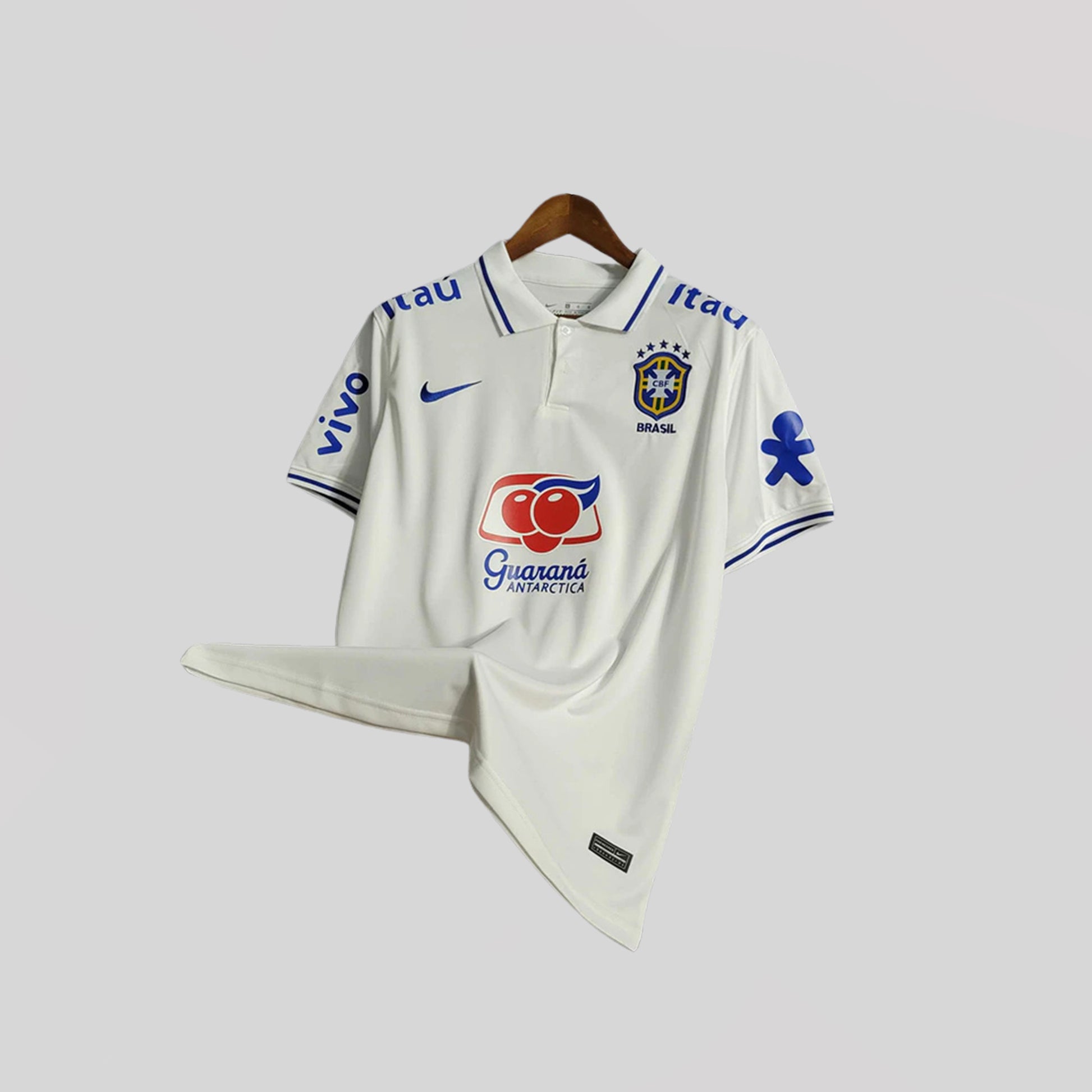 Brazil Polo White Premium Kit - FutKulture