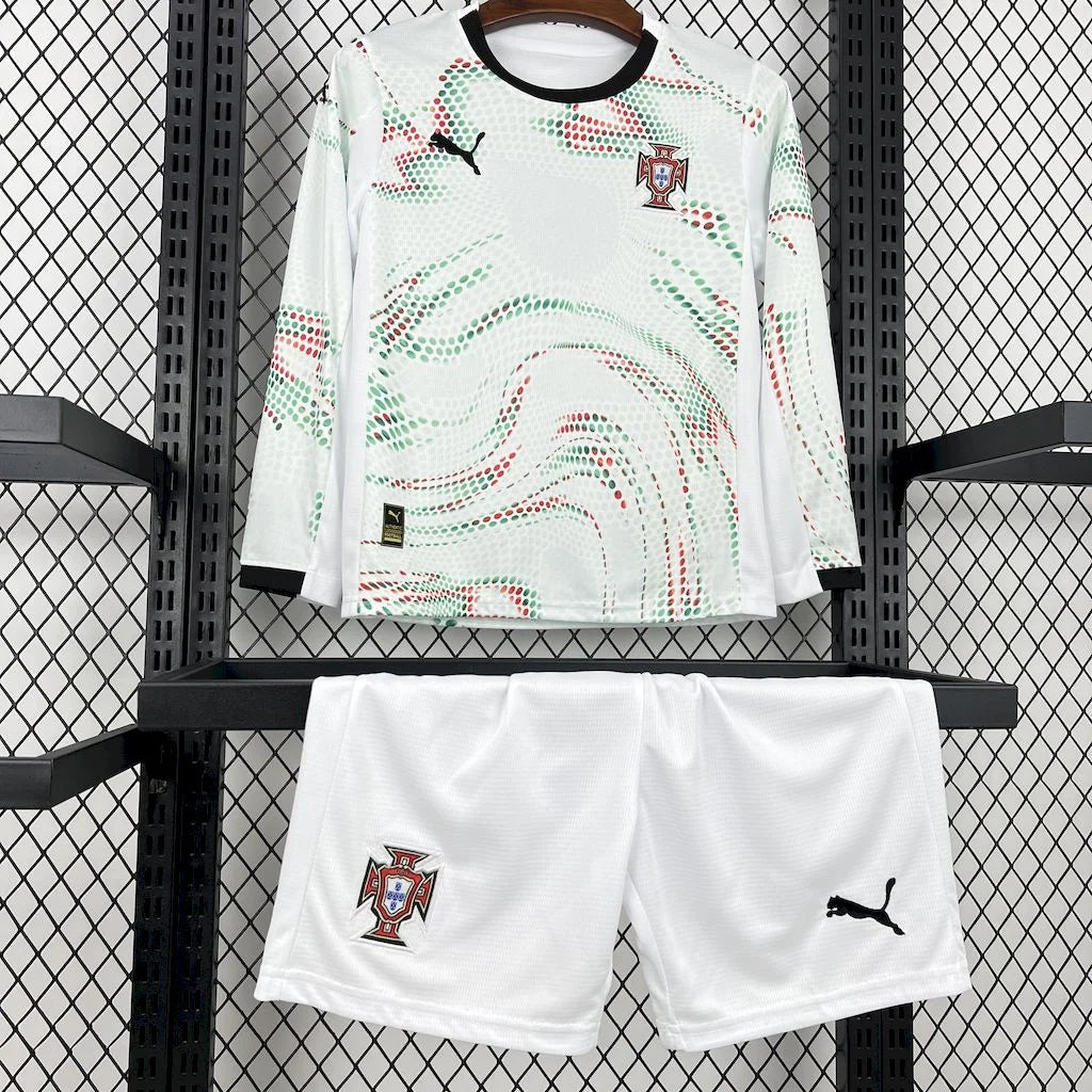 2025 Long Sleeve Portugal Away Kids Size Kit