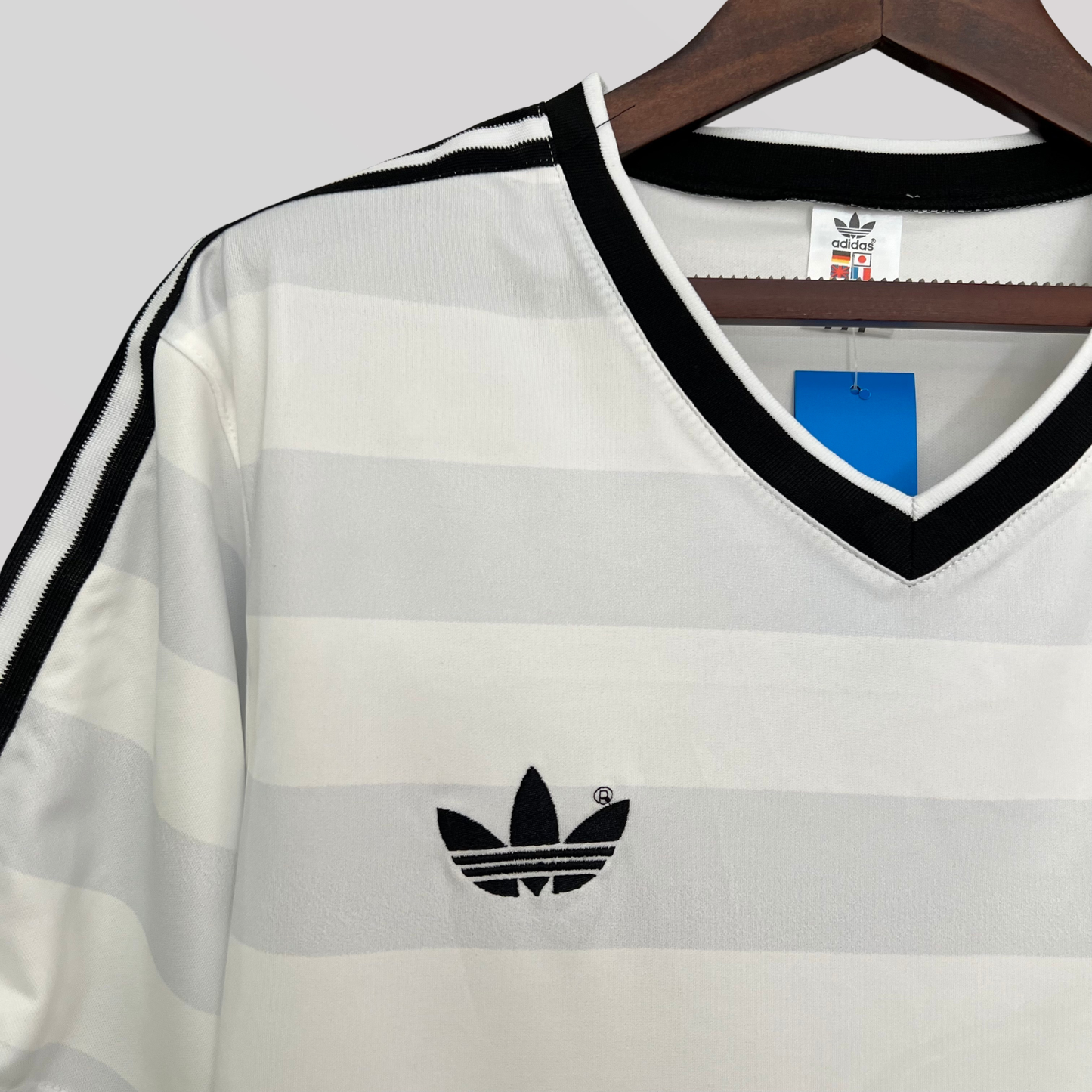 Germany 1984 White Home Retro Football Kit