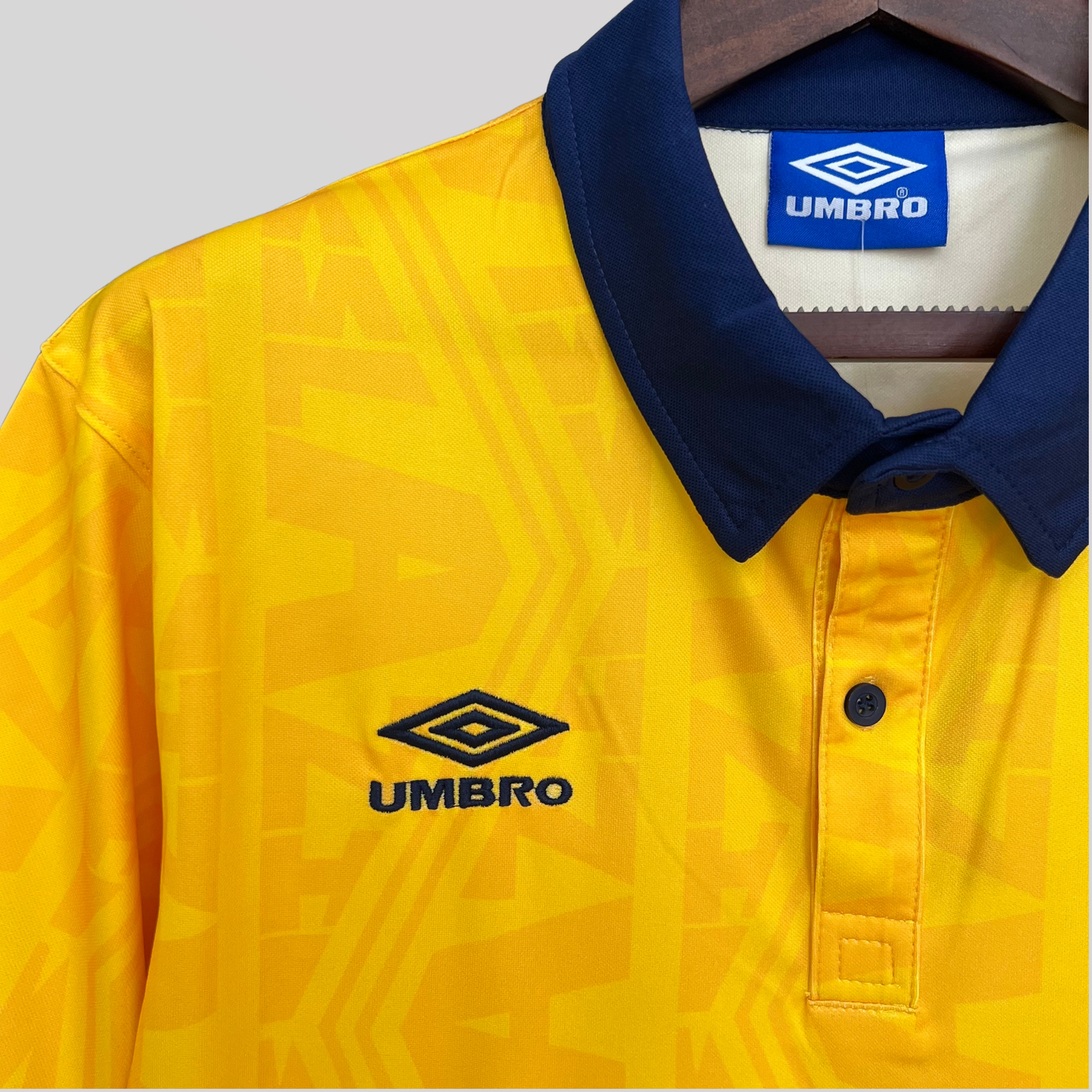 Lazio 1991/92 Yellow Away Retro Football Kit