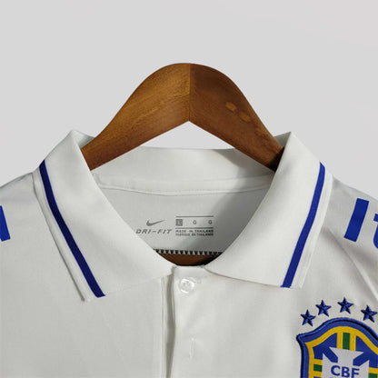 Brazil Polo White Premium Kit - FutKulture