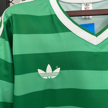 Germany 1984 Green Away Retro Football Kit