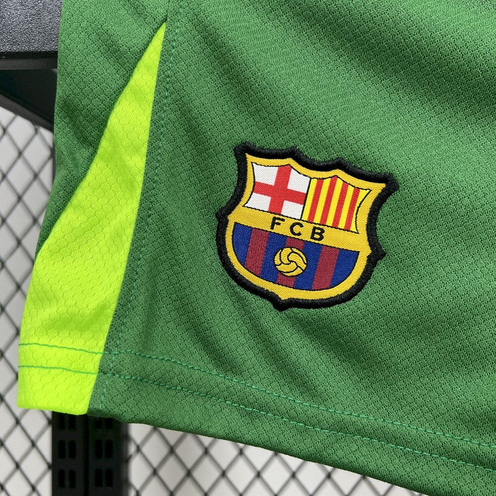 2025/2026 Barcelona Green Goalkeeper Kids Size Kit