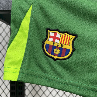 2025/2026 Barcelona Green Goalkeeper Kids Size Kit