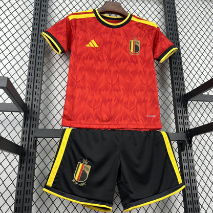 2026 Belgium Home World Cup Kids Size Kit