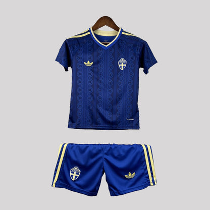 2026 Sweden Away World Cup Kids Size Kit