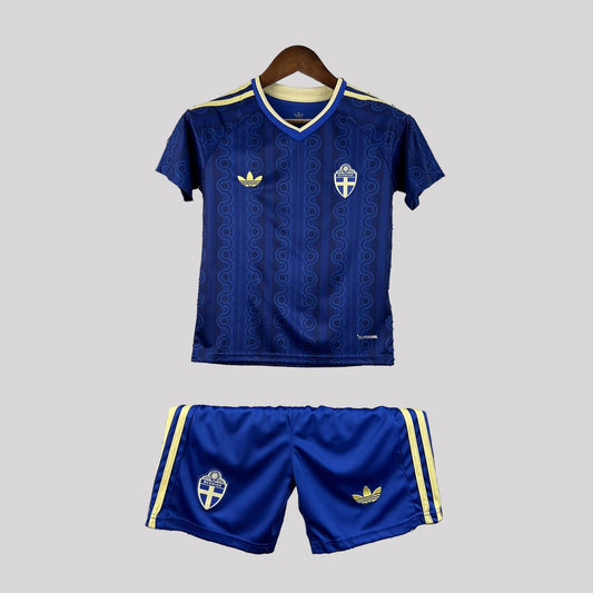 2026 Sweden Away World Cup Kids Size Kit