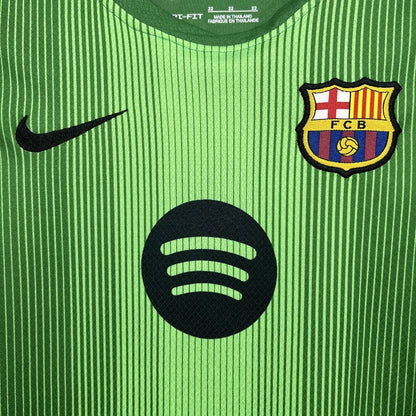 2025/2026 Barcelona Green Goalkeeper Kids Size Kit