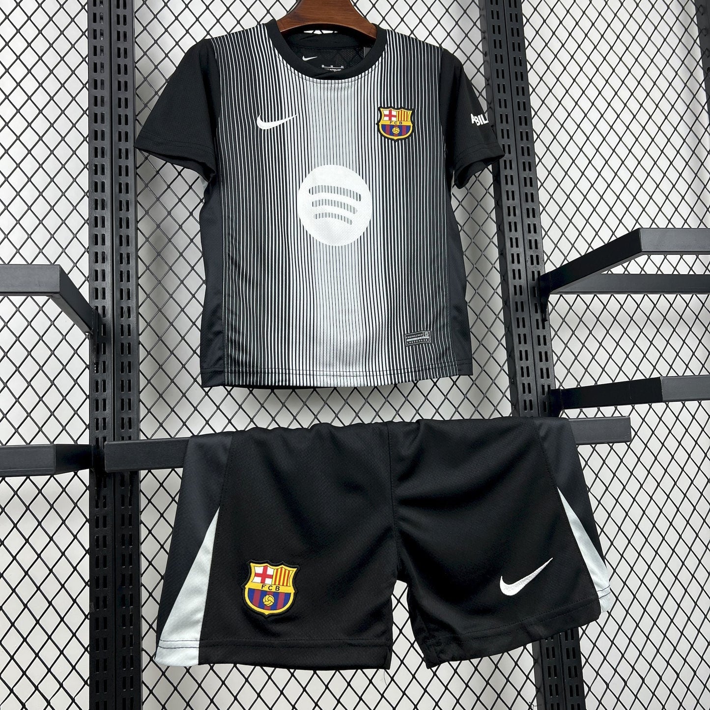 2025/2026 Barcelona Black Goalkeeper Football Kit